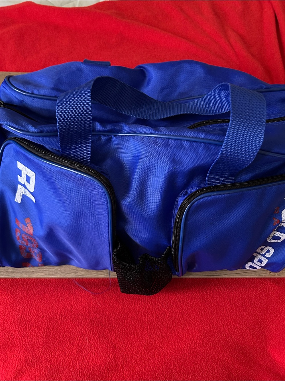 Blue Men's Sports Duffel Bag  Nylon